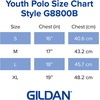 image:imageGildan Kids DryBlend Short Sleeve Polo Style G8800b 3PackWhite