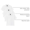 image:imageGildan Kids DryBlend Short Sleeve Polo Style G8800b 3PackWhite
