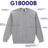 image:imageGildan Kids Fleece Crewneck Sweatshirt Style G18000bRoyal