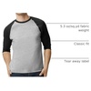 image:imageGildan Mens Heavy Cotton 34 Raglan Tshirt Style G5700 2packSport GreyBlack