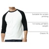 image:imageGildan Mens Heavy Cotton 34 Raglan Tshirt Style G5700 2packWhiteBlack