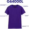 image:imageGildan Womens Softstyle Cotton TShirt Style G64000l MultipackRing Spun Sport Grey