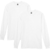 image:imageGildan Adult Heavy Cotton Long Sleeve TShirt Style G5400 2PackWhite
