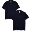 image:imageGildan Adult Ultra Cotton Pique Sport Shirt Style G3800 2PackNavy