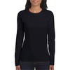 image:imageGildan Womens Heavy Cotton Long Sleeve TShirt 2PackBlack Onyx