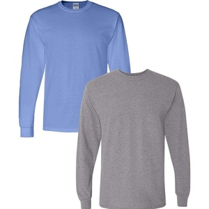image:imageGildan Adult DryBlend Long Sleeve TShirt Style G8400 2PackCarolina Bluegraphiteheather