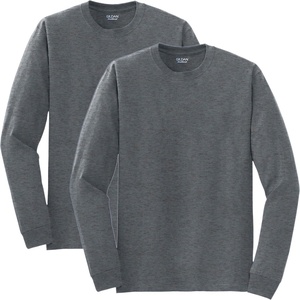 image:imageGildan Adult DryBlend Long Sleeve TShirt Style G8400 2PackDark Heather