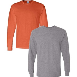 image:imageGildan Adult DryBlend Long Sleeve TShirt Style G8400 2PackOrangegraphiteheather