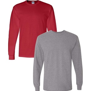image:imageGildan Adult DryBlend Long Sleeve TShirt Style G8400 2PackRedgraphiteheather