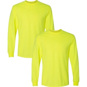 image:imageGildan Adult DryBlend Long Sleeve TShirt Style G8400 2PackSafety Green