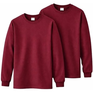 image:imageGildan Adult Heavy Cotton Long Sleeve TShirt Style G5400 2PackMaroon