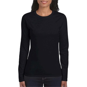 image:imageGildan Womens Heavy Cotton Long Sleeve TShirt 2PackBlack Onyx