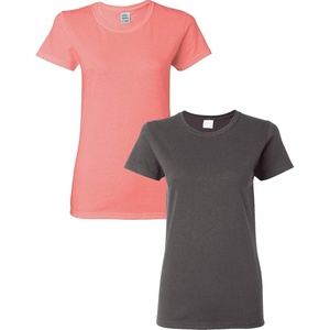 image:imageGildan Womens Heavy Cotton TShirt Style G5000L 2PackCoralCharcoal