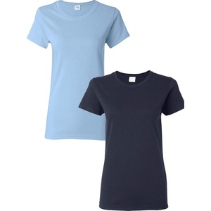 image:imageGildan Womens Heavy Cotton TShirt Style G5000L 2PackLightblueNavy