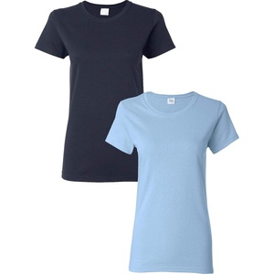 image:imageGildan Womens Heavy Cotton TShirt Style G5000L 2PackNavyLightblue
