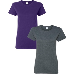 image:imageGildan Womens Heavy Cotton TShirt Style G5000L 2PackPurpleDarkheather