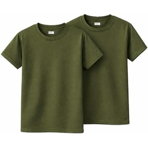 image:imageGildan Youth Heavy Cotton TShirt Style G5000B 2PackMilitary Green