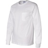 image:imageGildan Ultra Cotton Long Sleeve Pocket TShirtMedium white