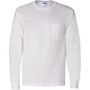 image:imageGildan Ultra Cotton Long Sleeve Pocket TShirtXxlarge white
