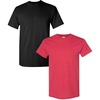 (1) Black + (1) Heather Red
