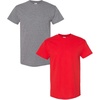 (1) Graphite Heather + (1) Red